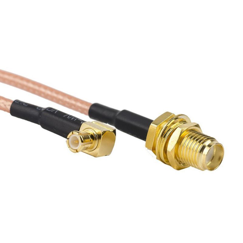 RG316 Coaxial Cable with SMA Fmale to MCX Male Right Angle Connectors 50 Ohm 